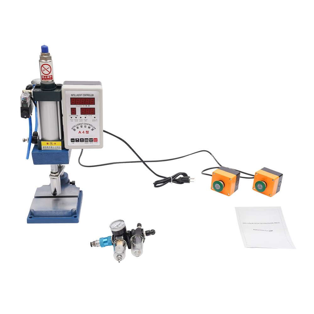 440lb Pneumatic Punch Machine Press Equipment Adjustable with Digital Controller