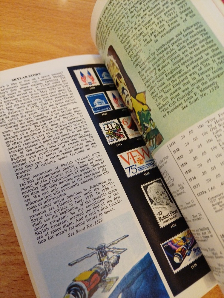 Stamps & Stories 1975 US Postage Stamp Value Book History Told In Stamps BOOK