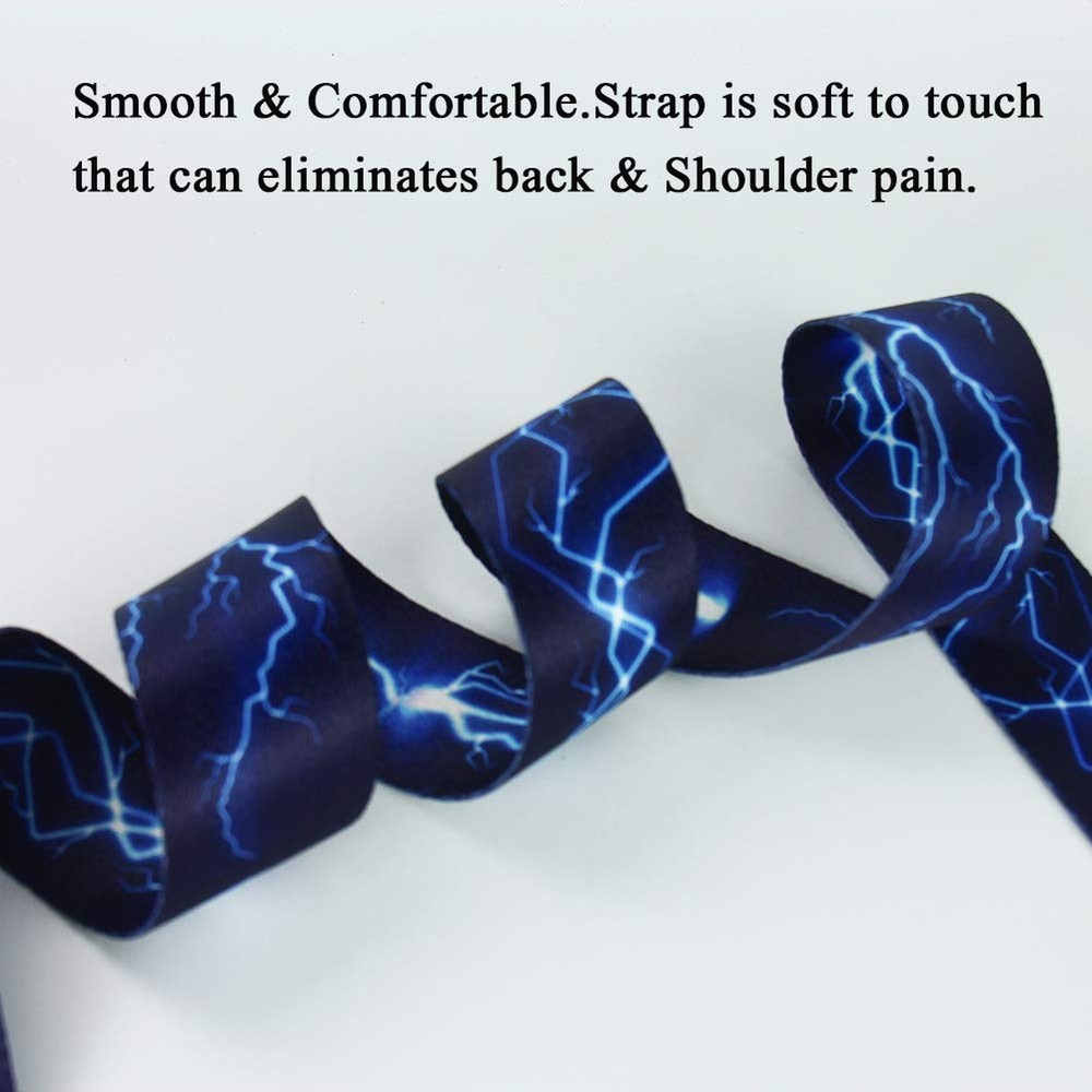 QIELIZI Adjustable Guitar Strap Includes 2 Strap Locks & 2 Matching Picks & 1...