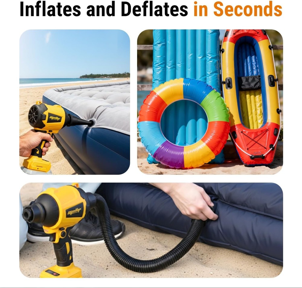 Cordless Compressed Air Duster & Blower Compatible with DeWalt 20V MAX Battery (