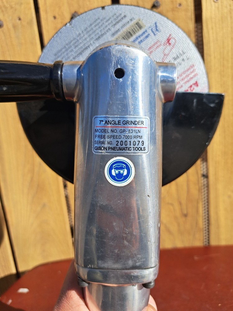 Gison GP-831LN Air 7" Angle Grinder Used