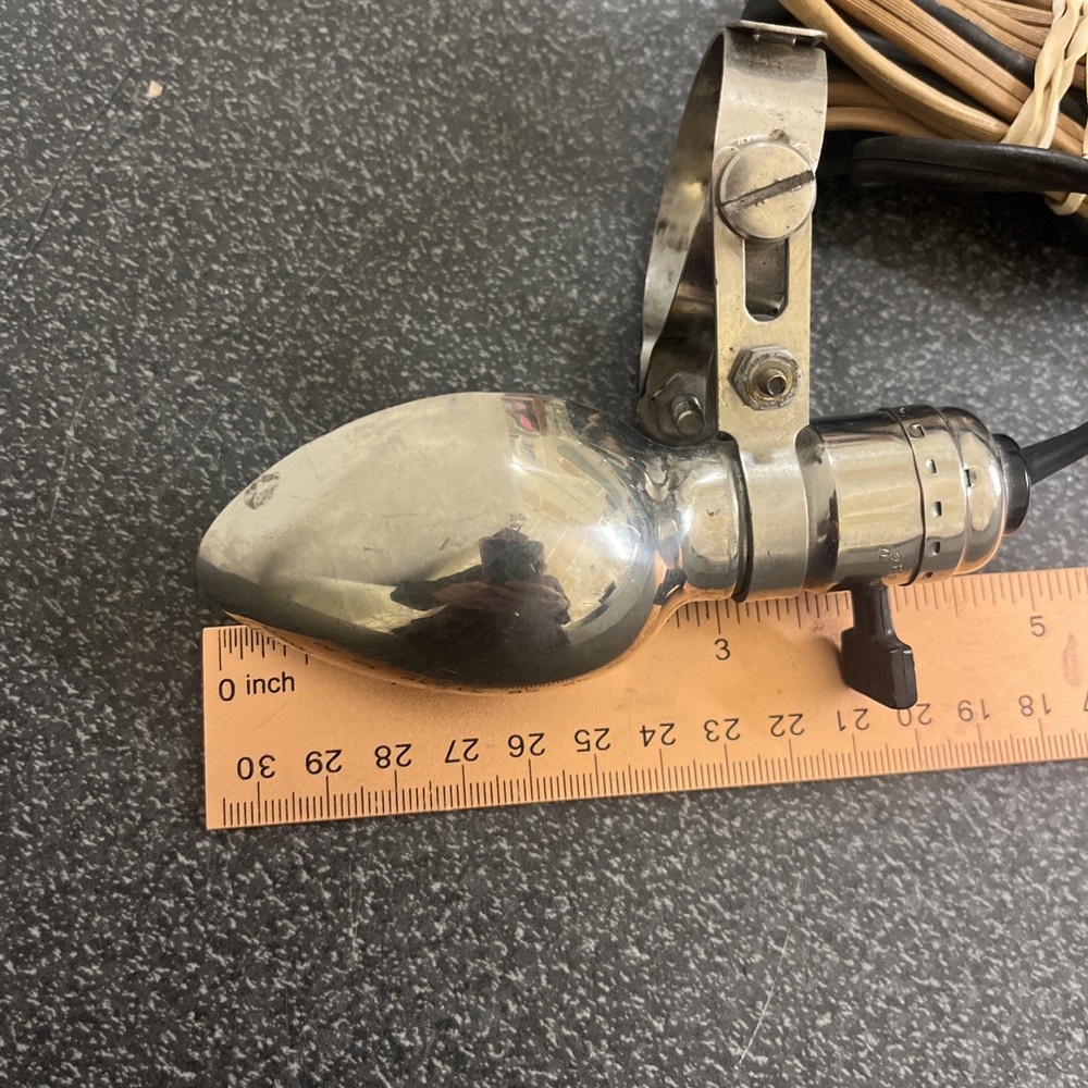 Vintage Sewing Machine CHROME Clamp - On Work Light Tested