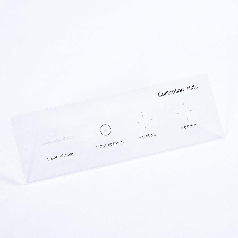 Microscope Stage Calibration Ruler Reticle Slide USB 0.01mm measuring ruler US