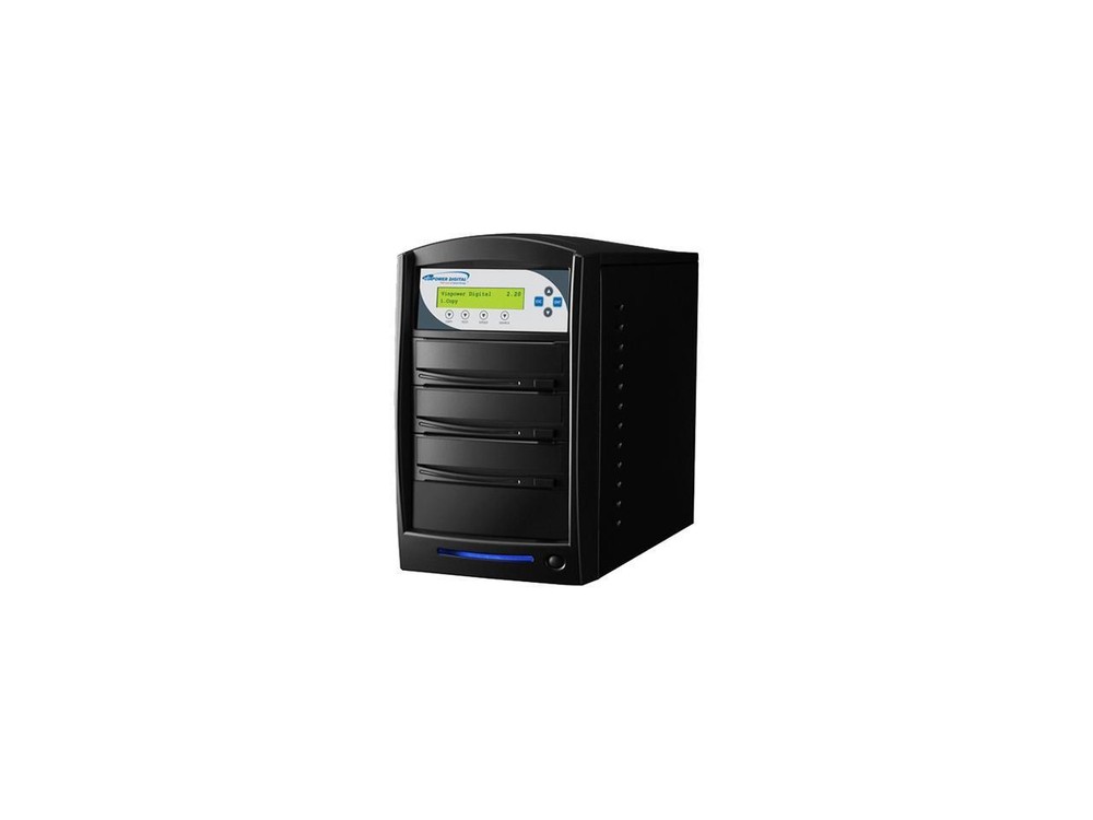 VINPOWER Black 1 to 2 64M Buffer Memory SharkCopier DVD/CD Tower Duplicator with