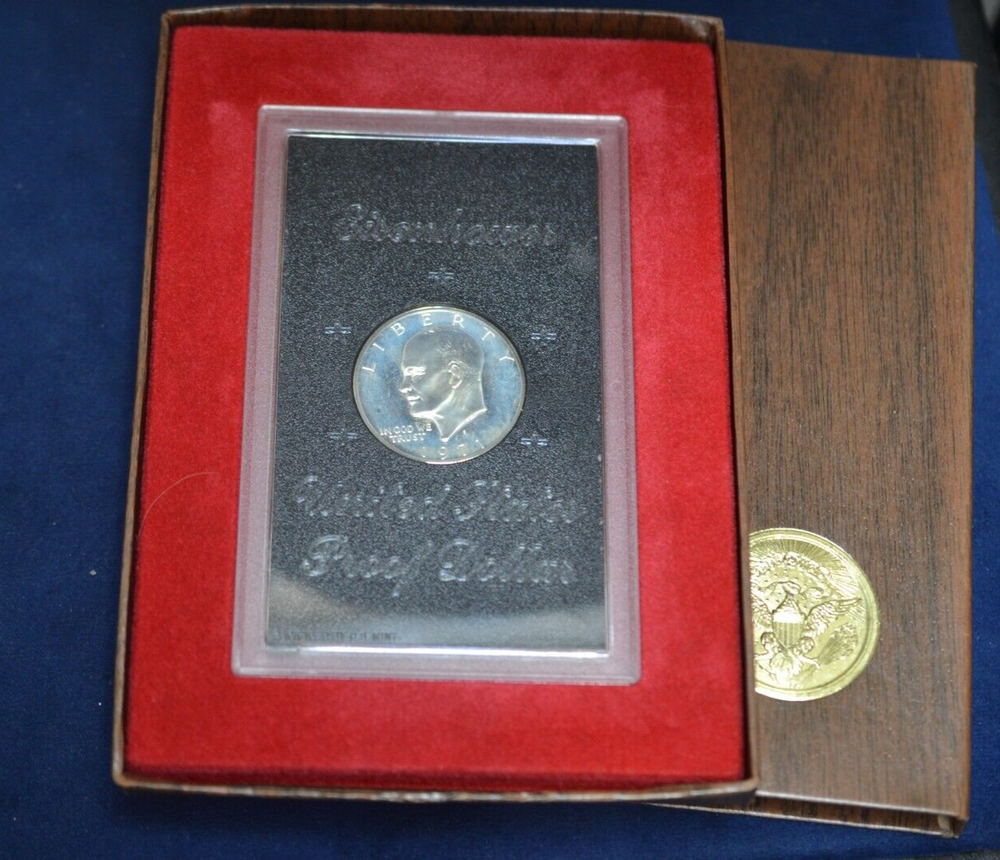 1971-S US Silver Proof Eisenhower Ike Dollar Encased with Box