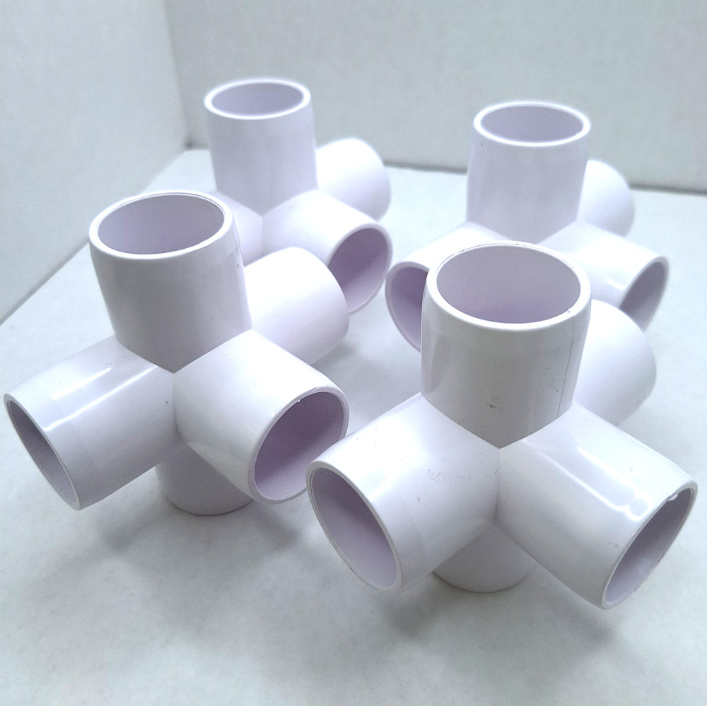 Sink Bathroom Plumbers 1/2"  5 Way PVC Storage Frame 4-Pack