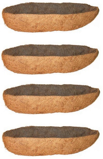 GT 88598 30" Trough Window Box Planter Replacement Coco Liners - Quantity 4