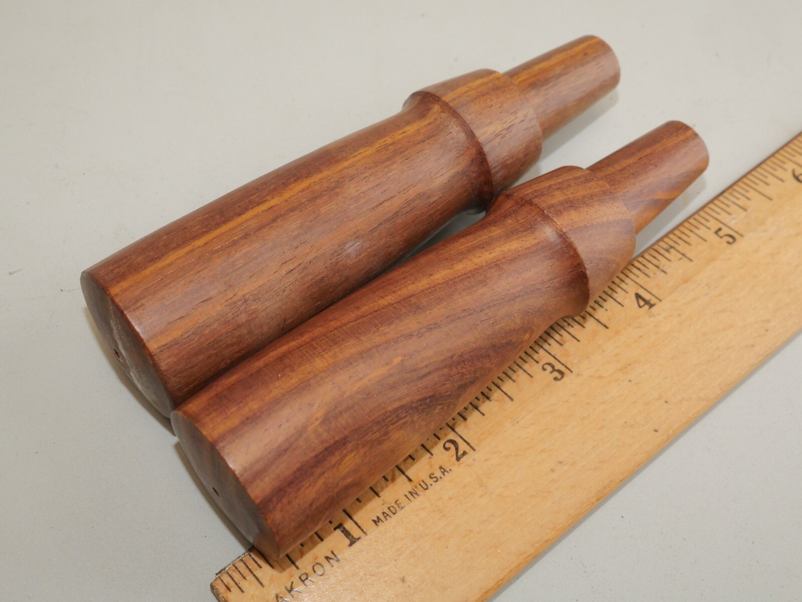 Pair of New Rosewood Socket Chisel Handles for Tool Restoration