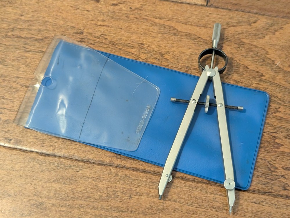 VTG Staedtler Mars 6" MasterBow Compass Model 551 40 WP Made in Germany Drafting