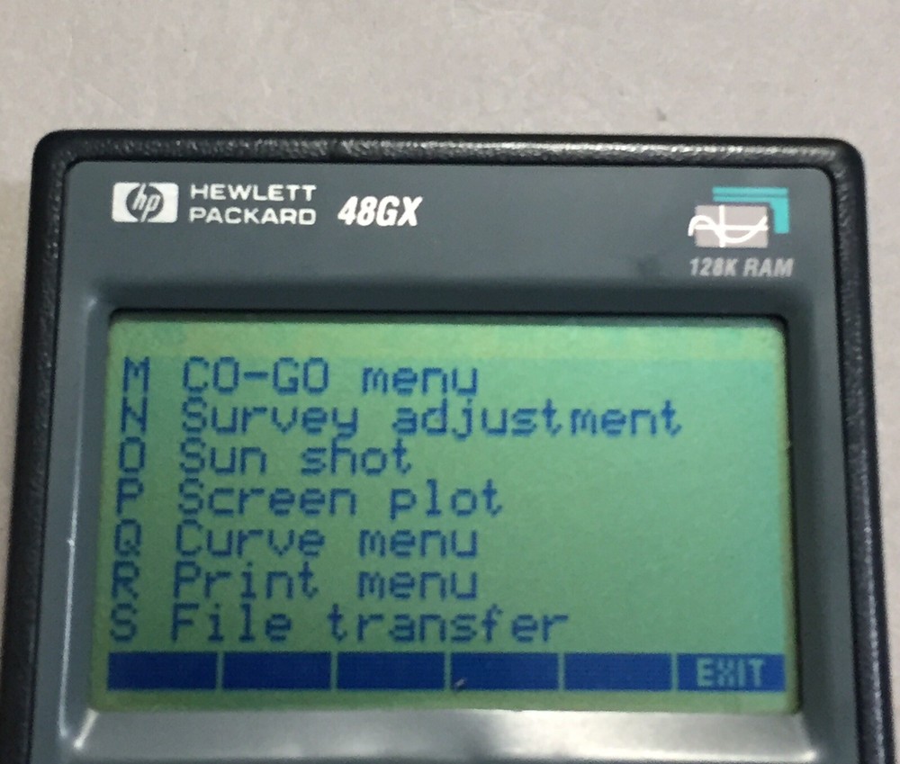 TDS SURVEY Card For HP 48GX Calculator