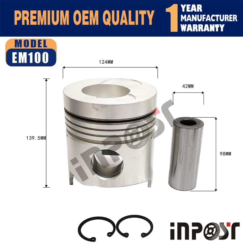 EM100 Piston + Ring Kit STD for Hino EM100 Engine