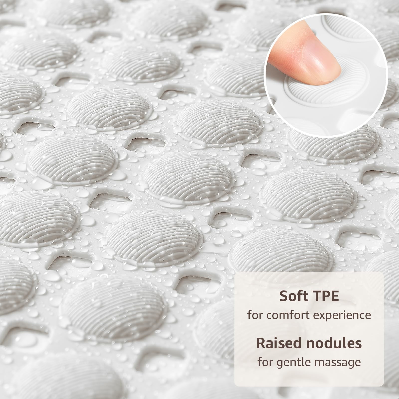 Bath Tub Shower Mat Non Slip, Bathtub Floor Liner Mats for Inside Shower Bath...