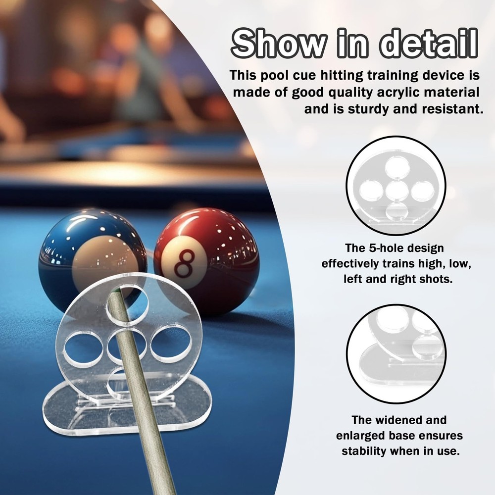 3 Pack Billiards Training Aids, Pool Cue Exerciser Trainer, Billiards Trainin...
