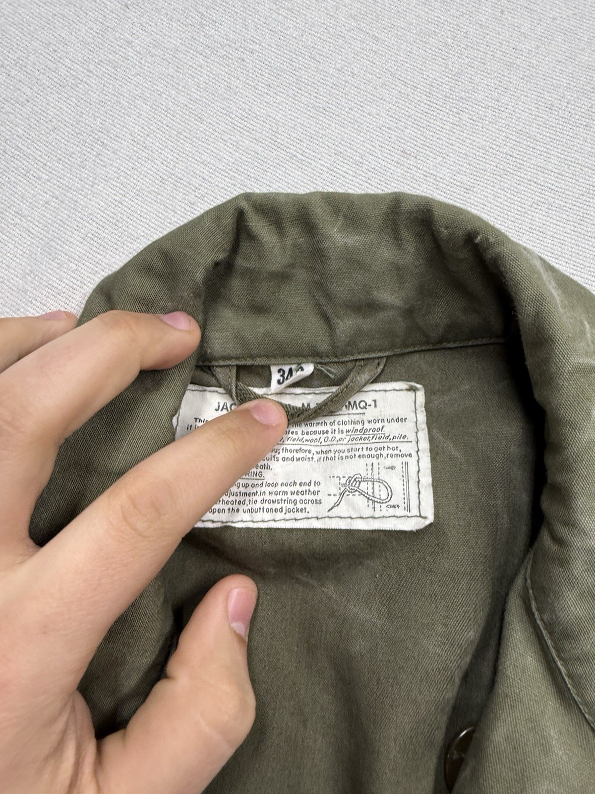 Deadstock 1944 M43 MQ1 Field Jacket Size 34 S Sigmund Eisner Co