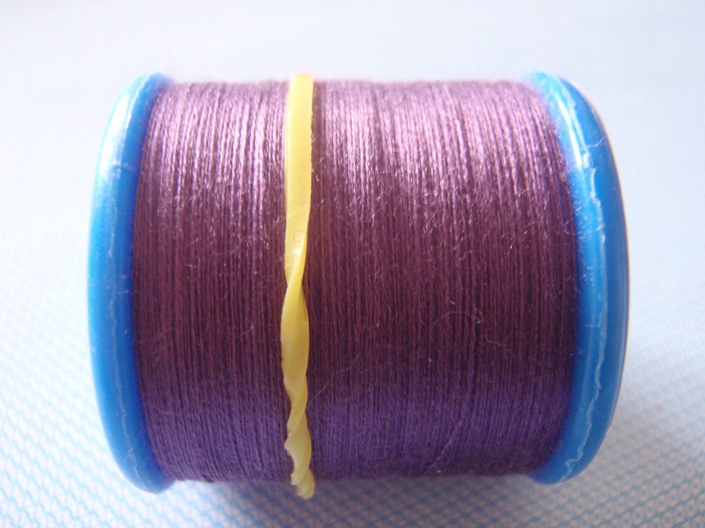 Pure silk fly tying thread - purple - 120d