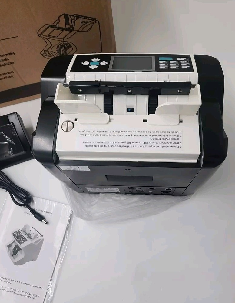 US Dollar Money Counter Machine Counterfeit Detection Receipt Printing Enabled