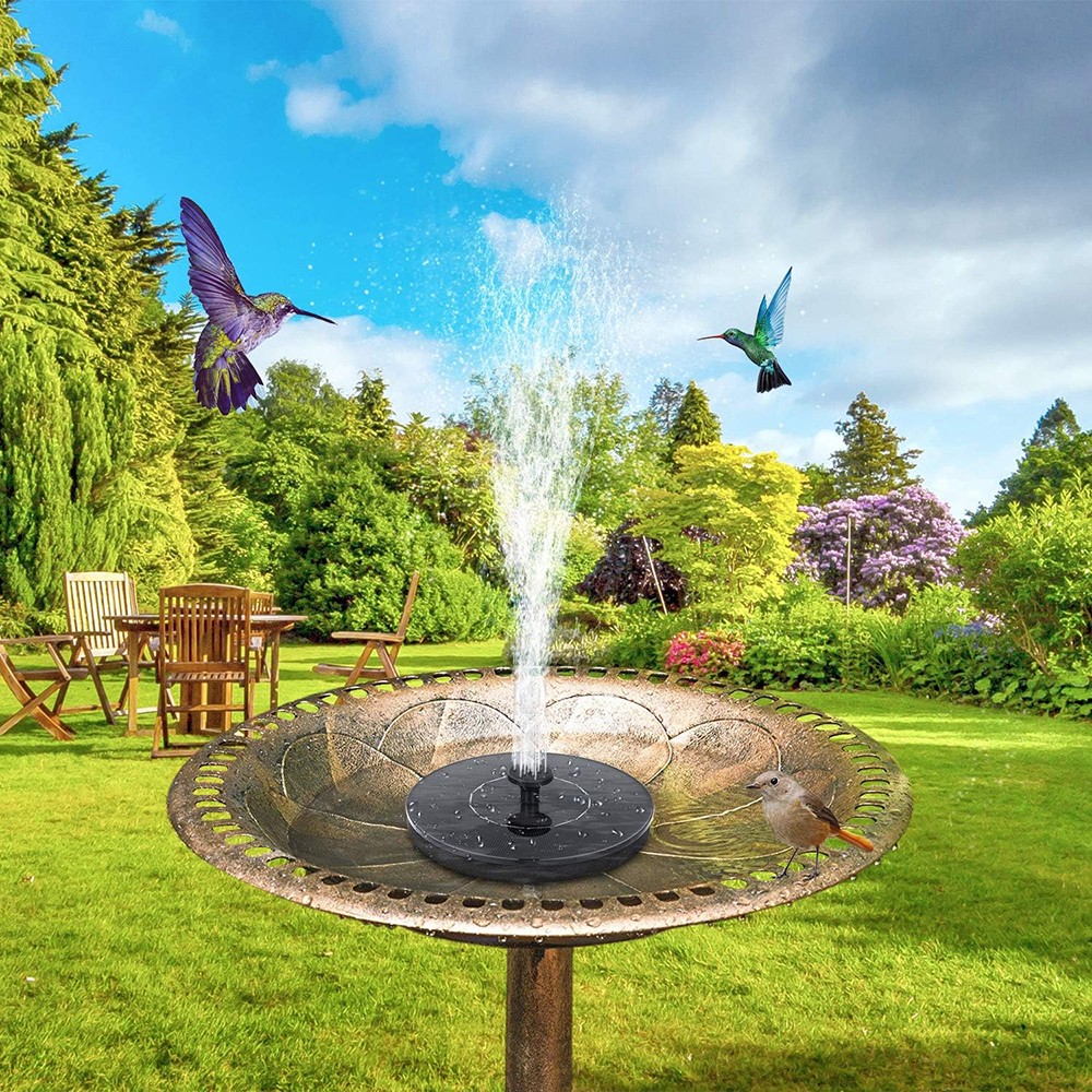Solar Power Fountain Floating Water Pump for Bird Bath Pond
