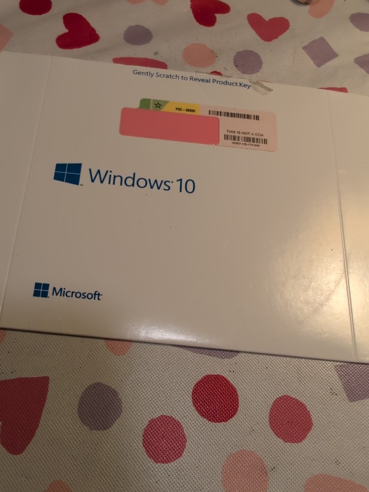Windows 10 Pro 64bit English Full version DVD No Key