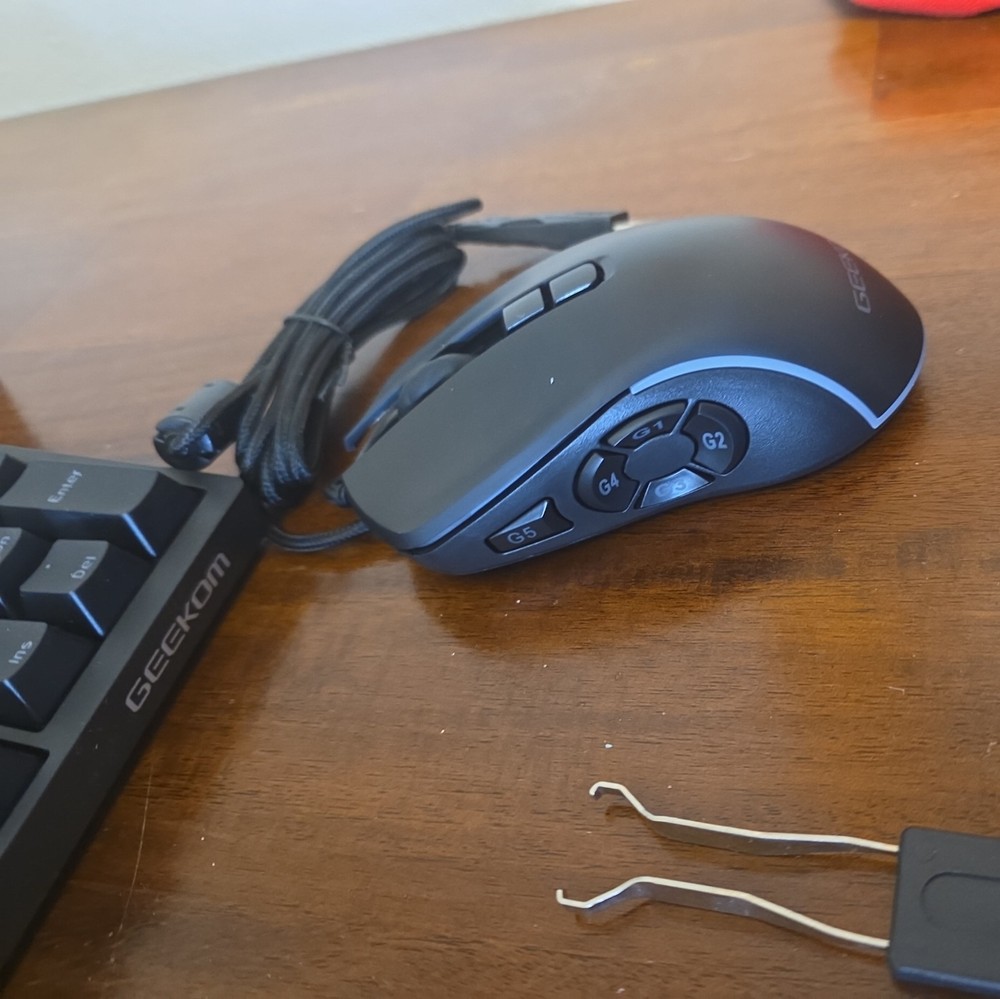 Gaming Keyboard And Mouse LED Light Backlit Mechanical Feel For Computer Desktop