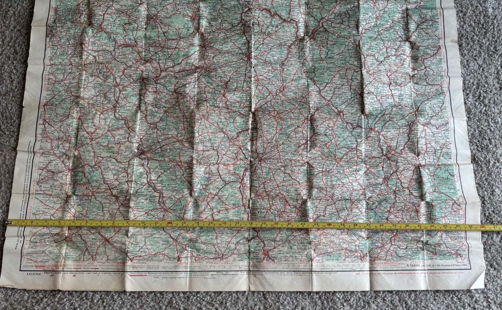 WW1 US Military Rare Bring Back French Map