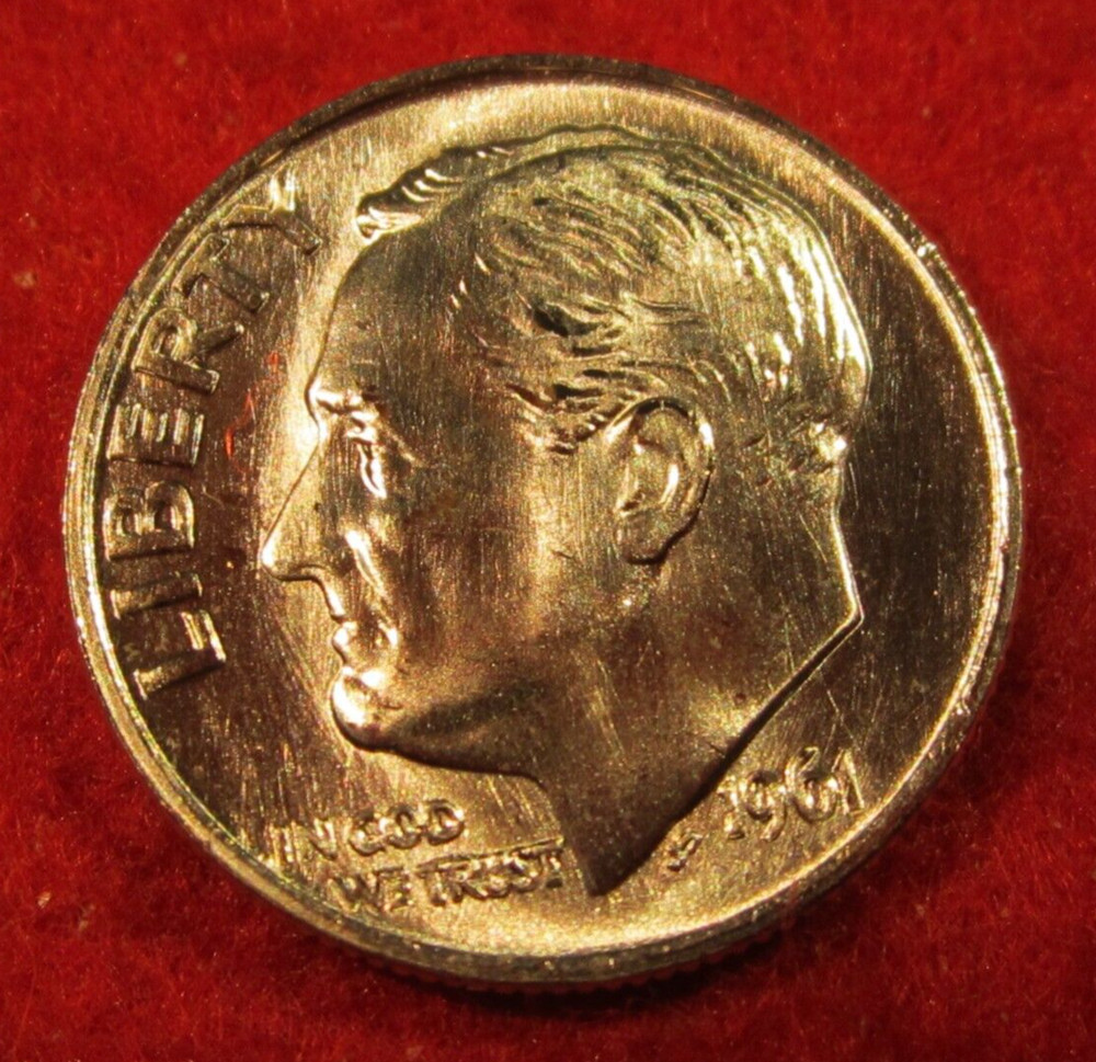 1961 (P) Roosevelt Silver Dime - Uncirculated
