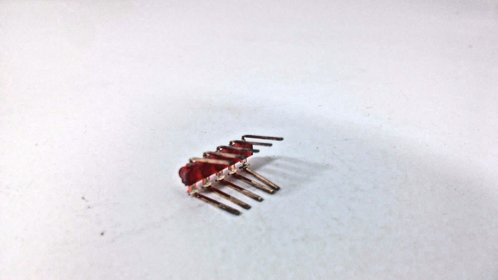 5 LED Light Red Emitting Diode LDR4555 DIP 10 Pin 20mA Multi-Element One Source
