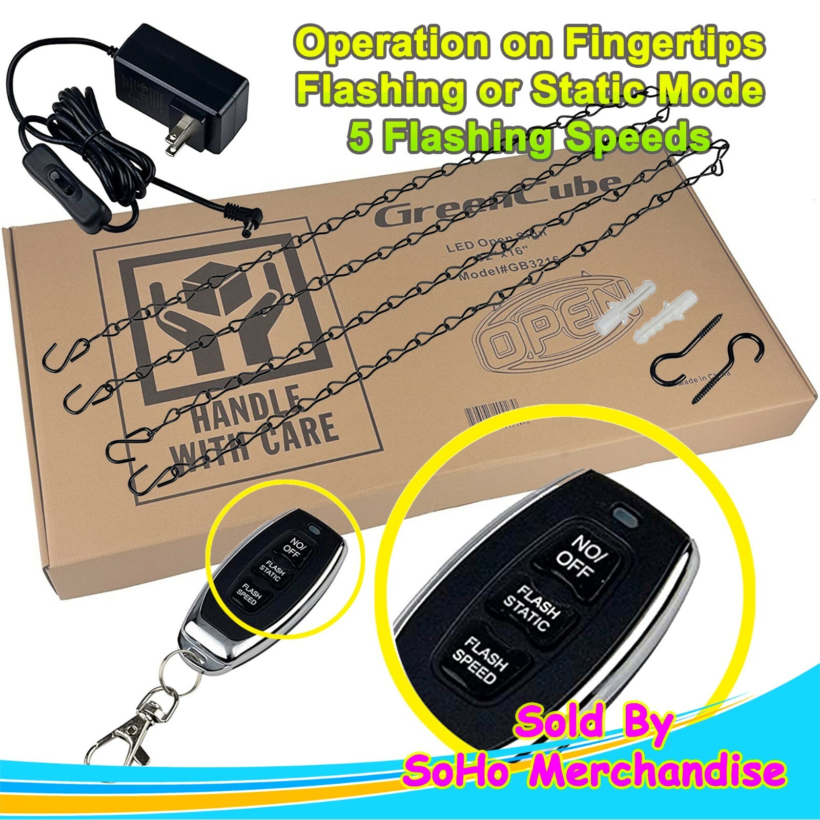 Large LED Open Sign Neon Light Bright for Restaurant Bar Pub Shop Store Business