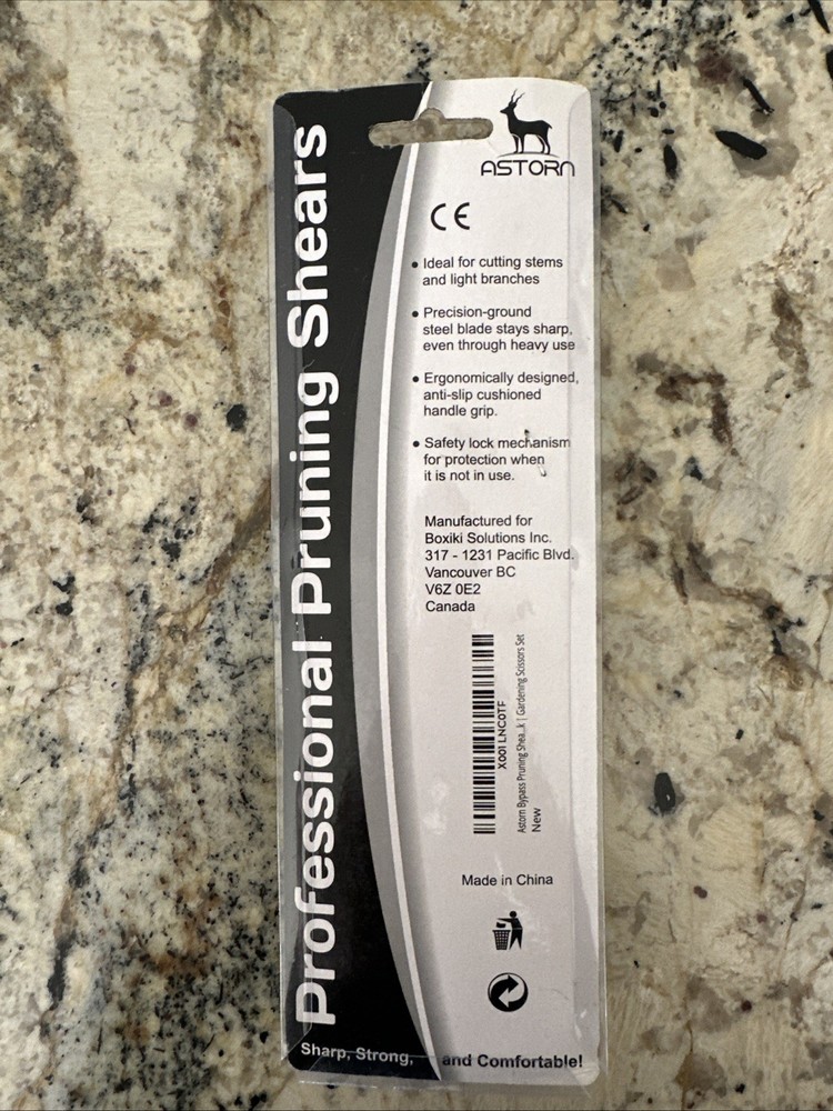 Professional Bypass Pruning Shears With Shock Absorbent Spring Safety Lock NEW