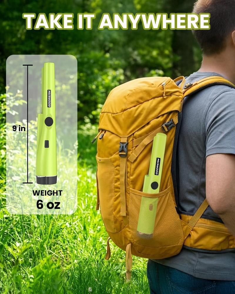 Metal Detector Pinpointer for Adults & - Waterproof Handheld Pin Pointer Wand...