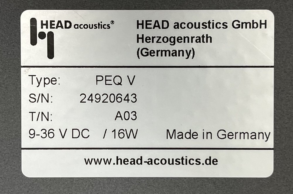 Head Acoustics 2492 PEQ V Programmable Digital Equalizer BUNDLE