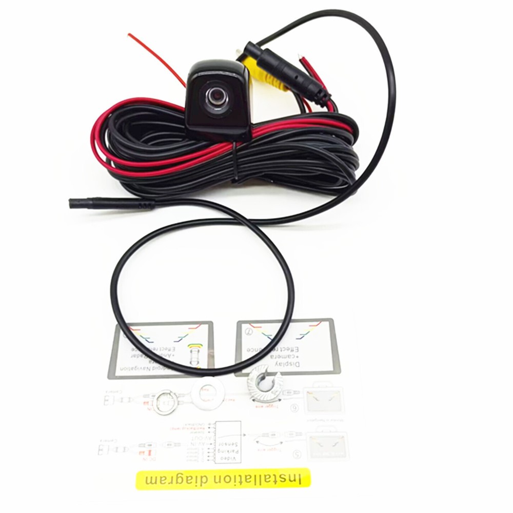 Night Vision Back Up Camera Waterproof Reverse Rear-View Cam 170° Wide-angle