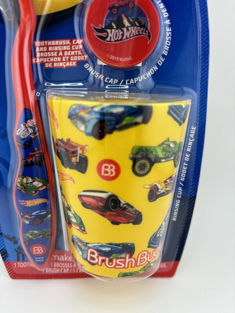 HOT WHEELS Toothbrush (Soft), Cap & Cup Set