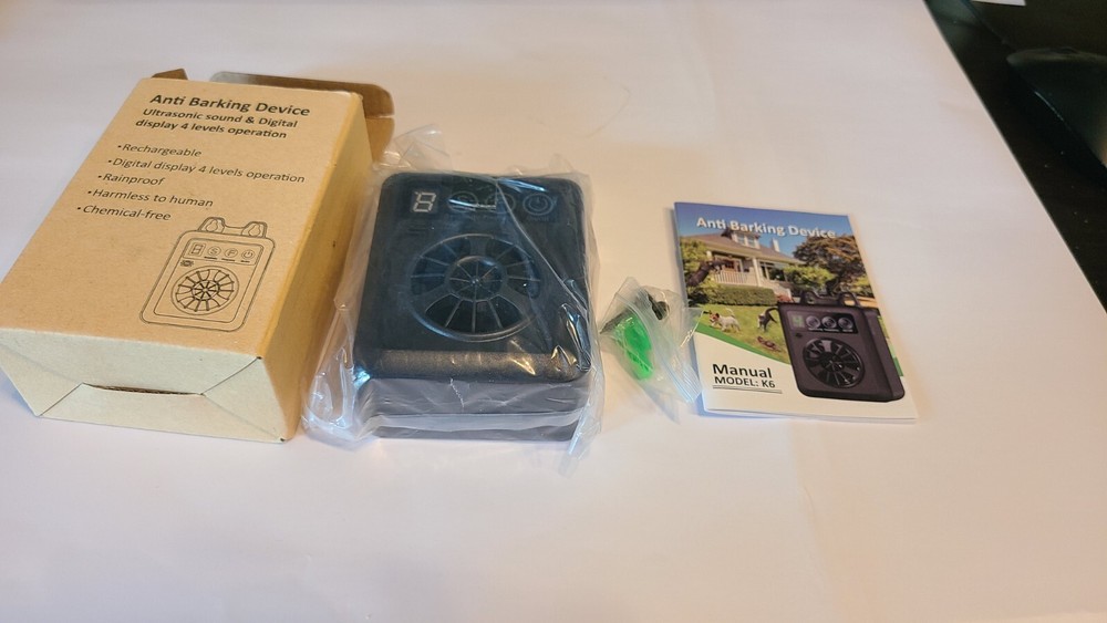 Rechargeable Anti Barking Device with 4 Sensitivity & Frequency, 50Ft Effective