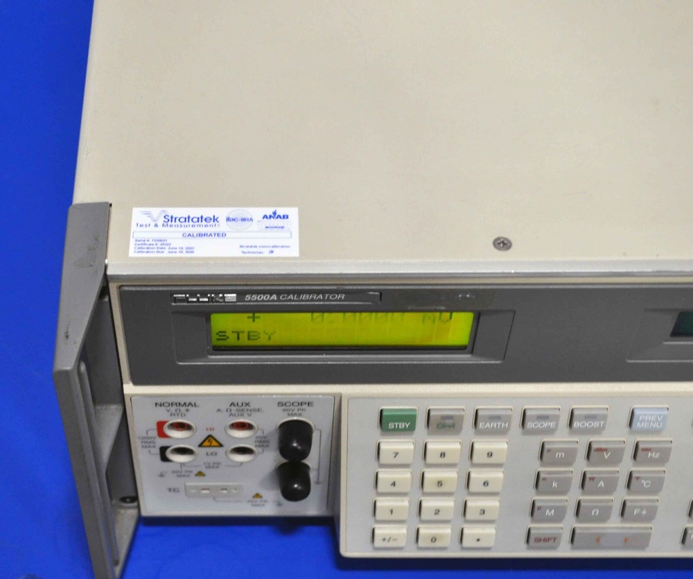 Fluke 5500A Multifunction Calibrator ISO 17025 Accredited Calibration