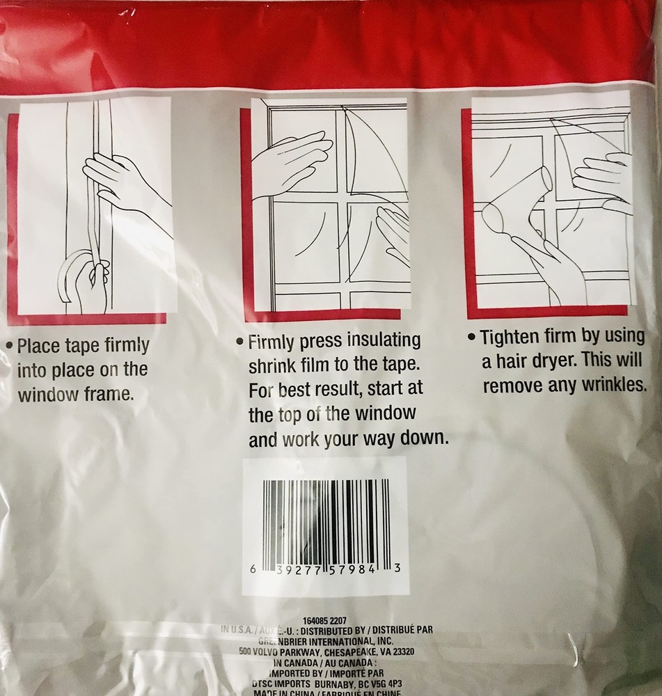Tool Bench Hardware Window Insulation Kit, 60" x 72", Insulates 1-Window