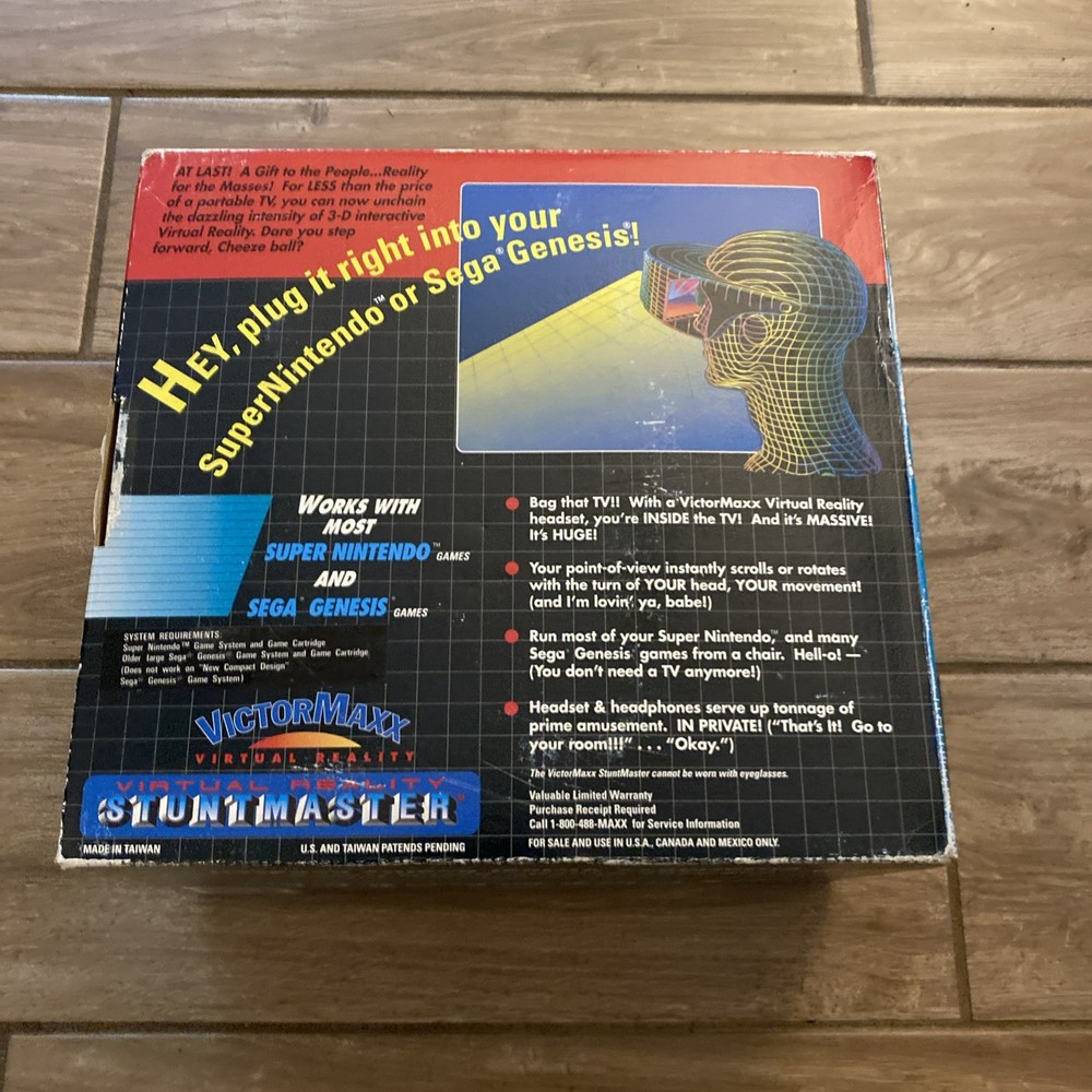 ***UNTESTED*** VictorMaxx StuntMaster Virtual Reality Headset & Original Box
