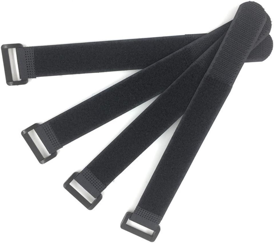 Fastening Hook and Loop Cable Straps,10Pack Black Self-Adhesive 1 x 16,