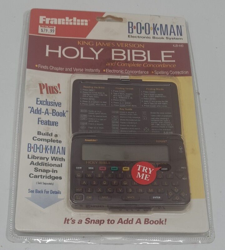 Franklin Holy Bible - Electronic Version (KJB-440) DEAD BATTERY
