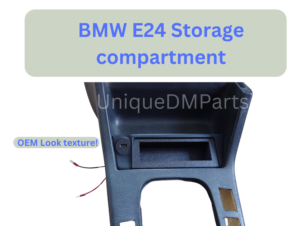 BMW E24 storage compartment, OEM look texture