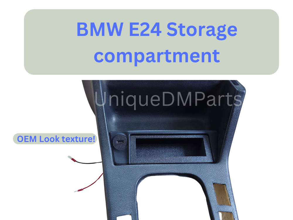 BMW E24 storage compartment, OEM look texture