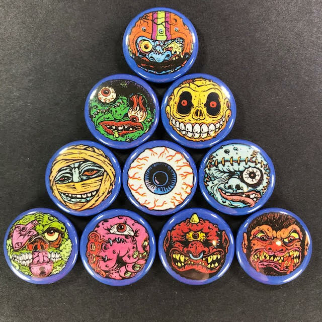 Madballs 1" Button (10 Pin) Set Classic Toys