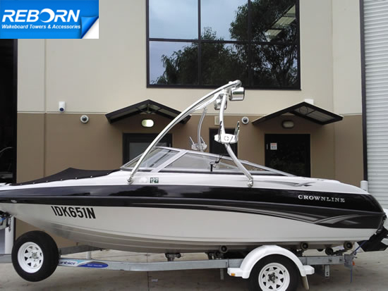 Promotion! Reborn Elevate Wakeboard Tower + 1 Pro Quick Release Wakeboard Rack