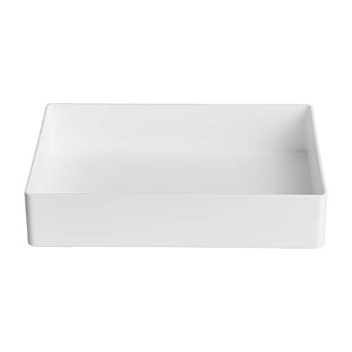 Plastic Desk Organizer - White Accessory Tray