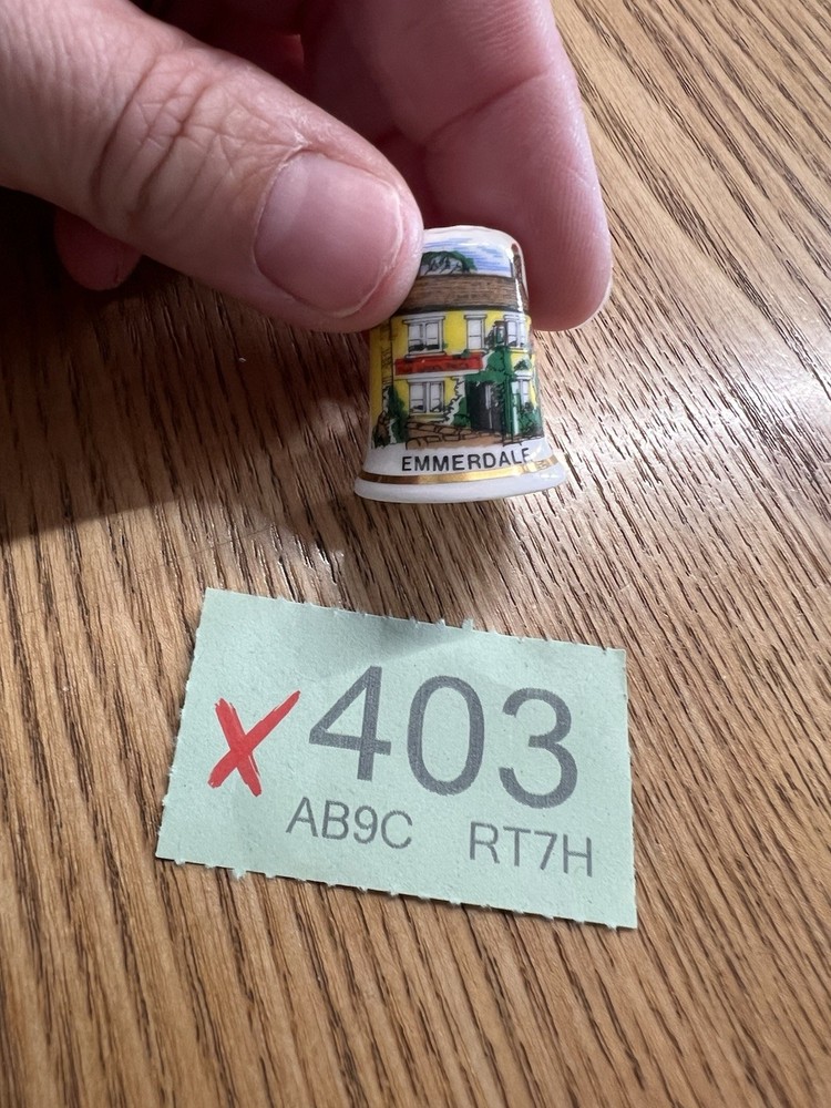 Emmerdale Fine Bond Bone China Thimble