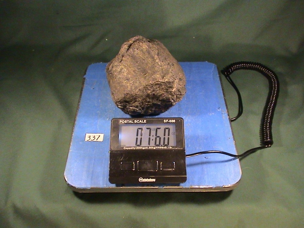 Black Chalcedony Jasper Agate, Solid Rough Lapidary Rock, 7 LBS, 6 OZ, #337