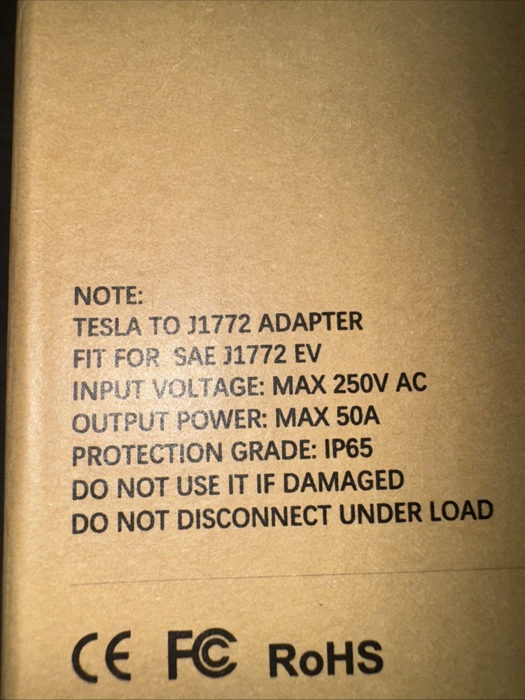 tesla to j1772 With LCD Adapter