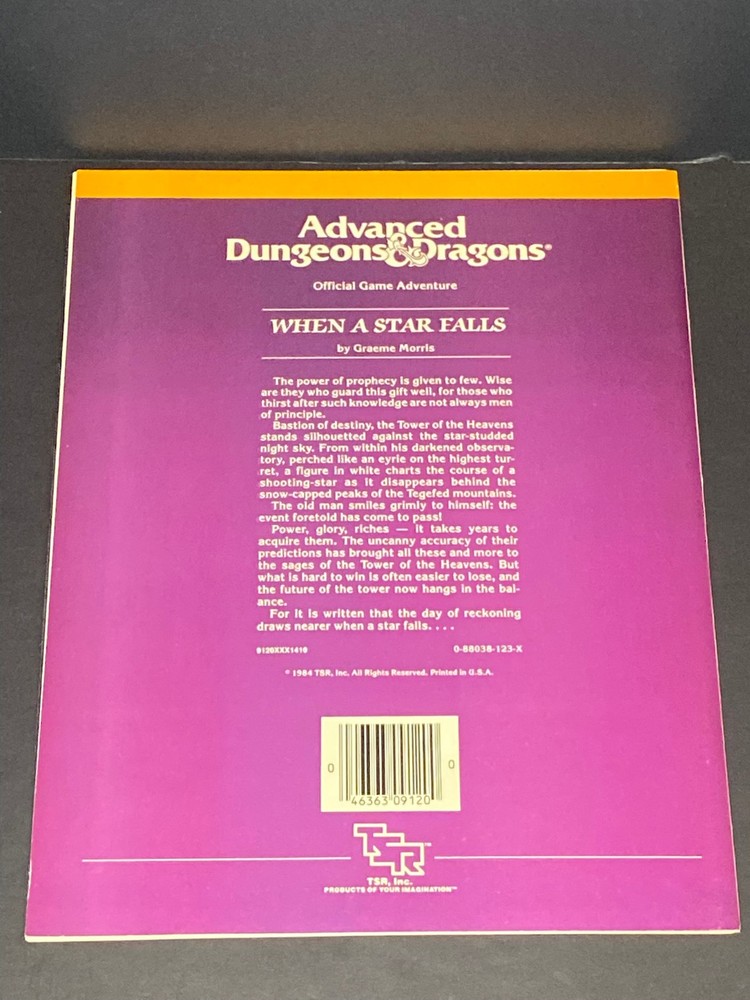 AD&D - When A Star Falls - Module UK4 - TSR 9120 - 1984 - VF