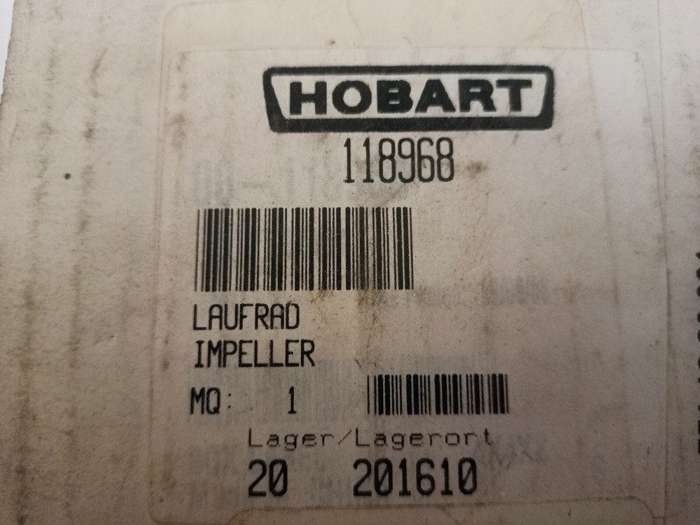 Hobart 00-118968 Impeller Pump