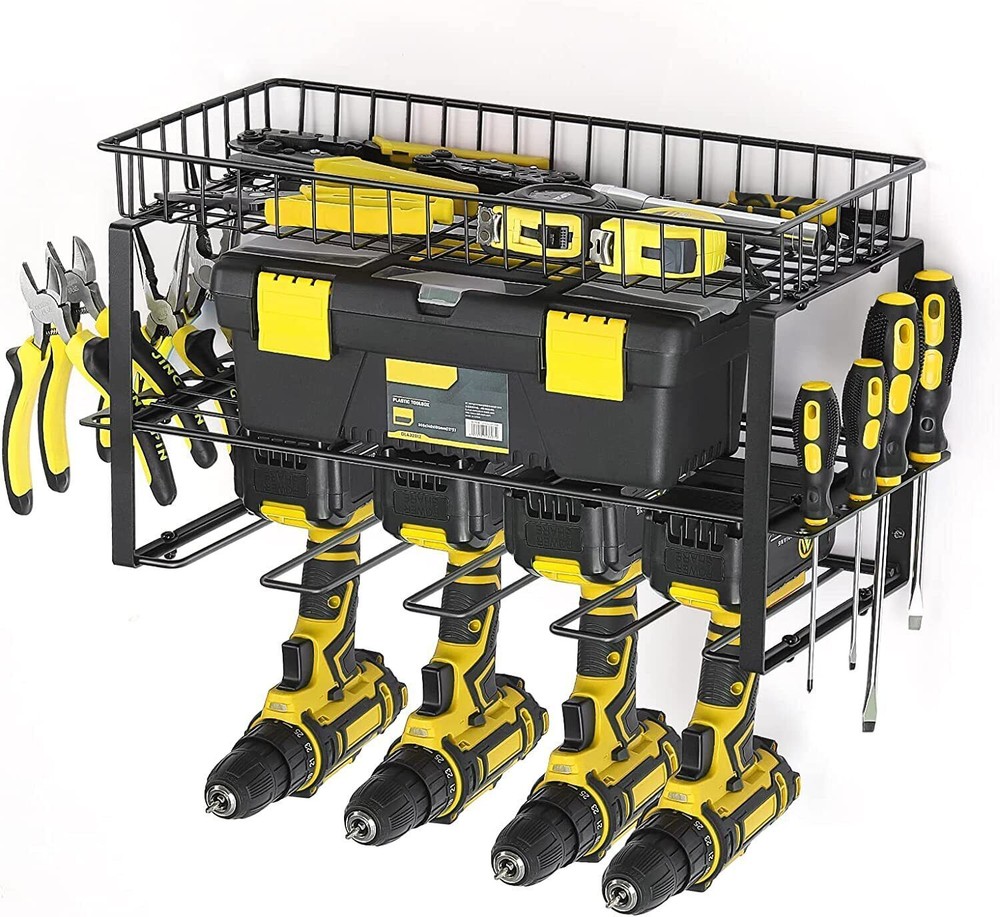 Heavy Duty Floating Tools Shelf&Organizer Wall Mounted for Handheld & Power Tool