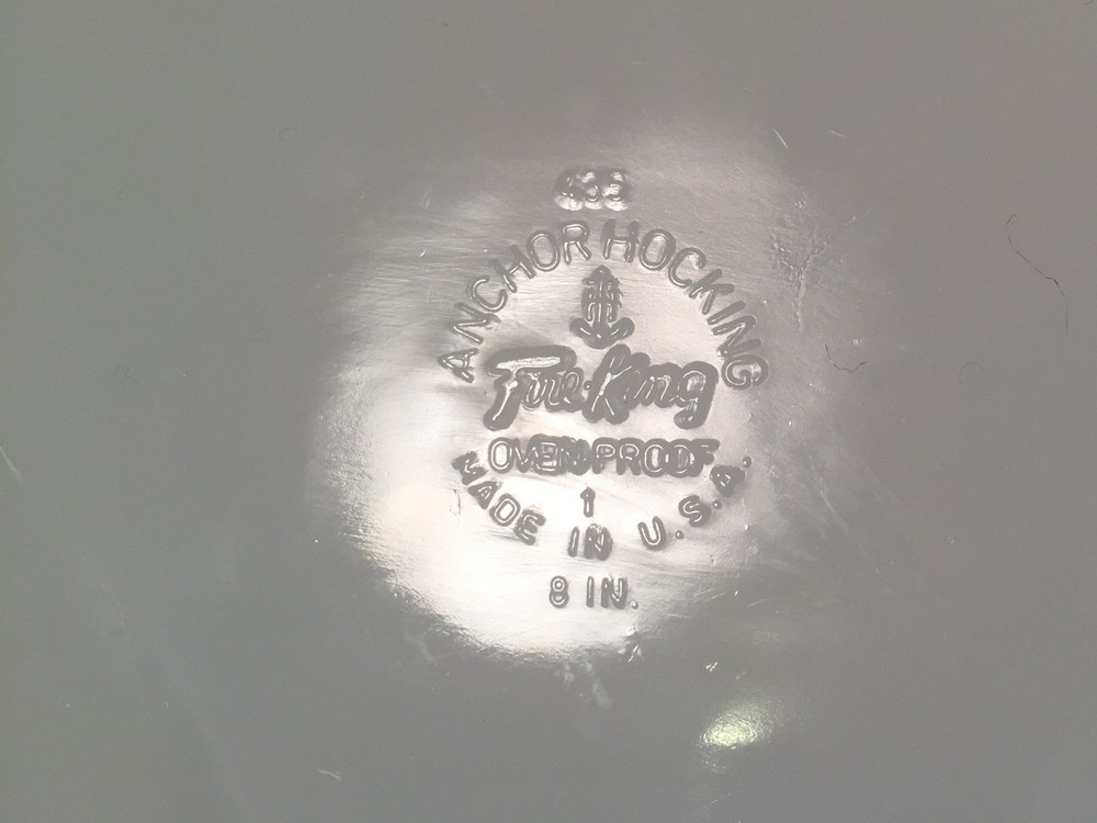 Anchor Hocking Fire King MEADOW GREEN Square Baking Dish #435